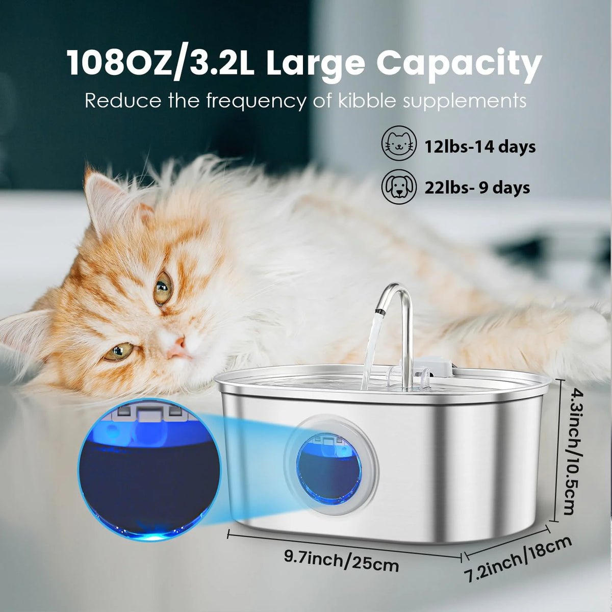 PetNova® - Steel Pet Fountain