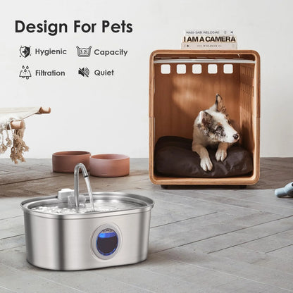 PetNova® - Steel Pet Fountain